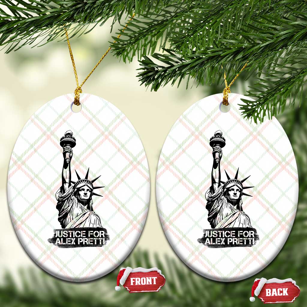 Justice For Alex Pretti Ceramic Ornament Statue Of Liberty Support Gift