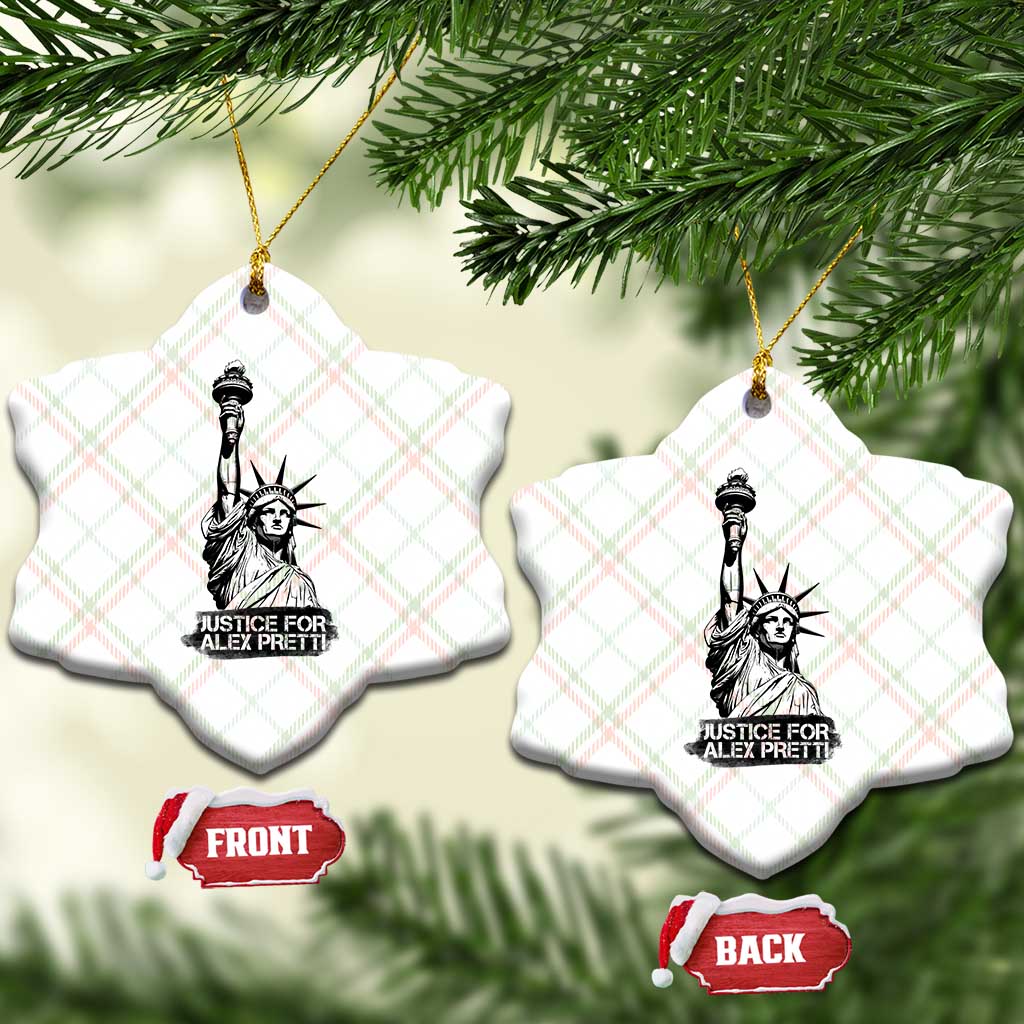 Justice For Alex Pretti Ceramic Ornament Statue Of Liberty Support Gift