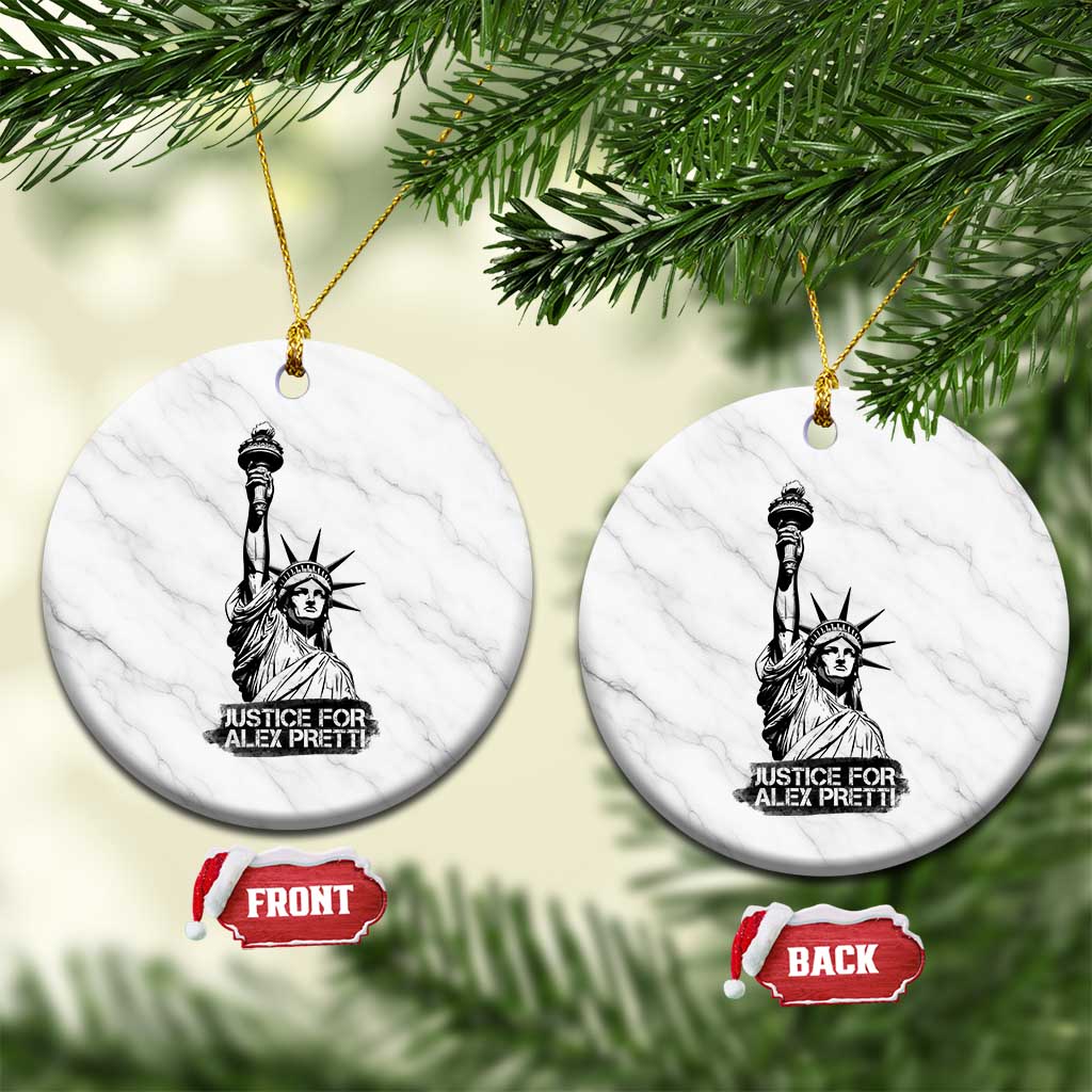 Justice For Alex Pretti Ceramic Ornament Statue Of Liberty Support Gift
