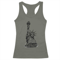 Justice For Alex Pretti Racerback Tank Top Statue Of Liberty Support Gift