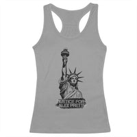 Justice For Alex Pretti Racerback Tank Top Statue Of Liberty Support Gift