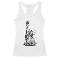Justice For Alex Pretti Racerback Tank Top Statue Of Liberty Support Gift