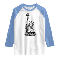 Justice For Alex Pretti Raglan Shirt Statue Of Liberty Support Gift