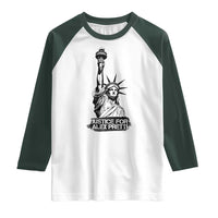Justice For Alex Pretti Raglan Shirt Statue Of Liberty Support Gift