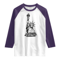 Justice For Alex Pretti Raglan Shirt Statue Of Liberty Support Gift