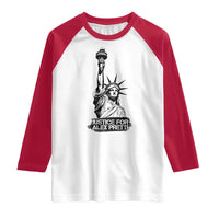 Justice For Alex Pretti Raglan Shirt Statue Of Liberty Support Gift