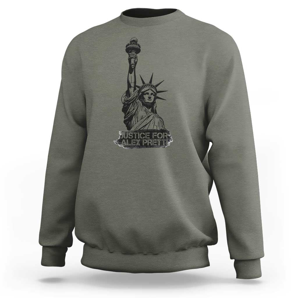 Justice For Alex Pretti Sweatshirt Statue Of Liberty Support Gift