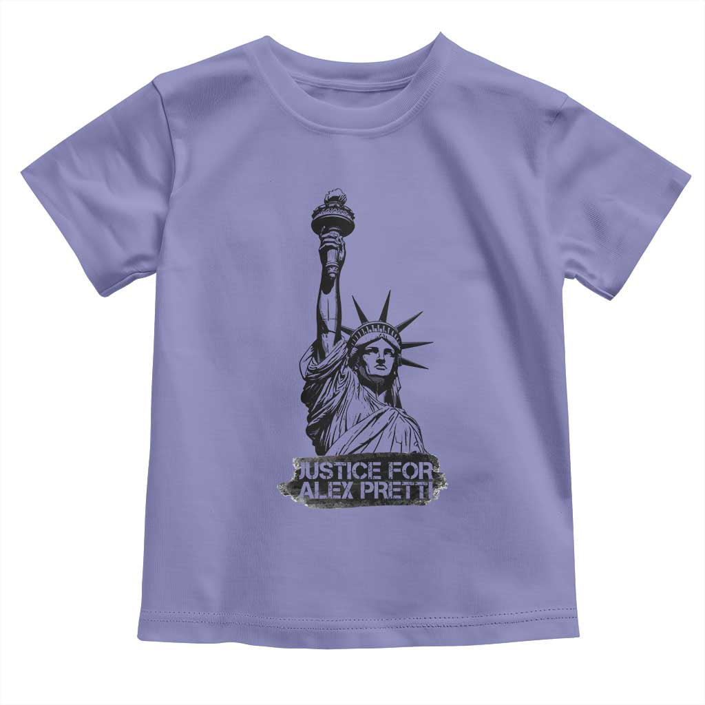 Justice For Alex Pretti Toddler T Shirt Statue Of Liberty Support Gift