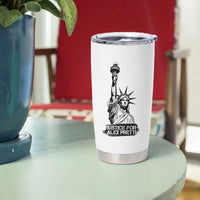 Justice For Alex Pretti Tumbler Cup Statue Of Liberty Support Gift