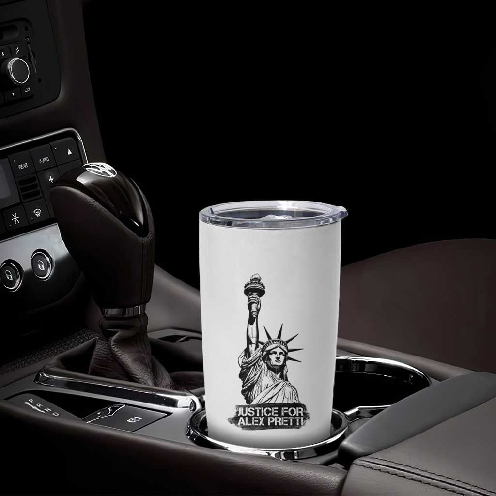 Justice For Alex Pretti Tumbler Cup Statue Of Liberty Support Gift