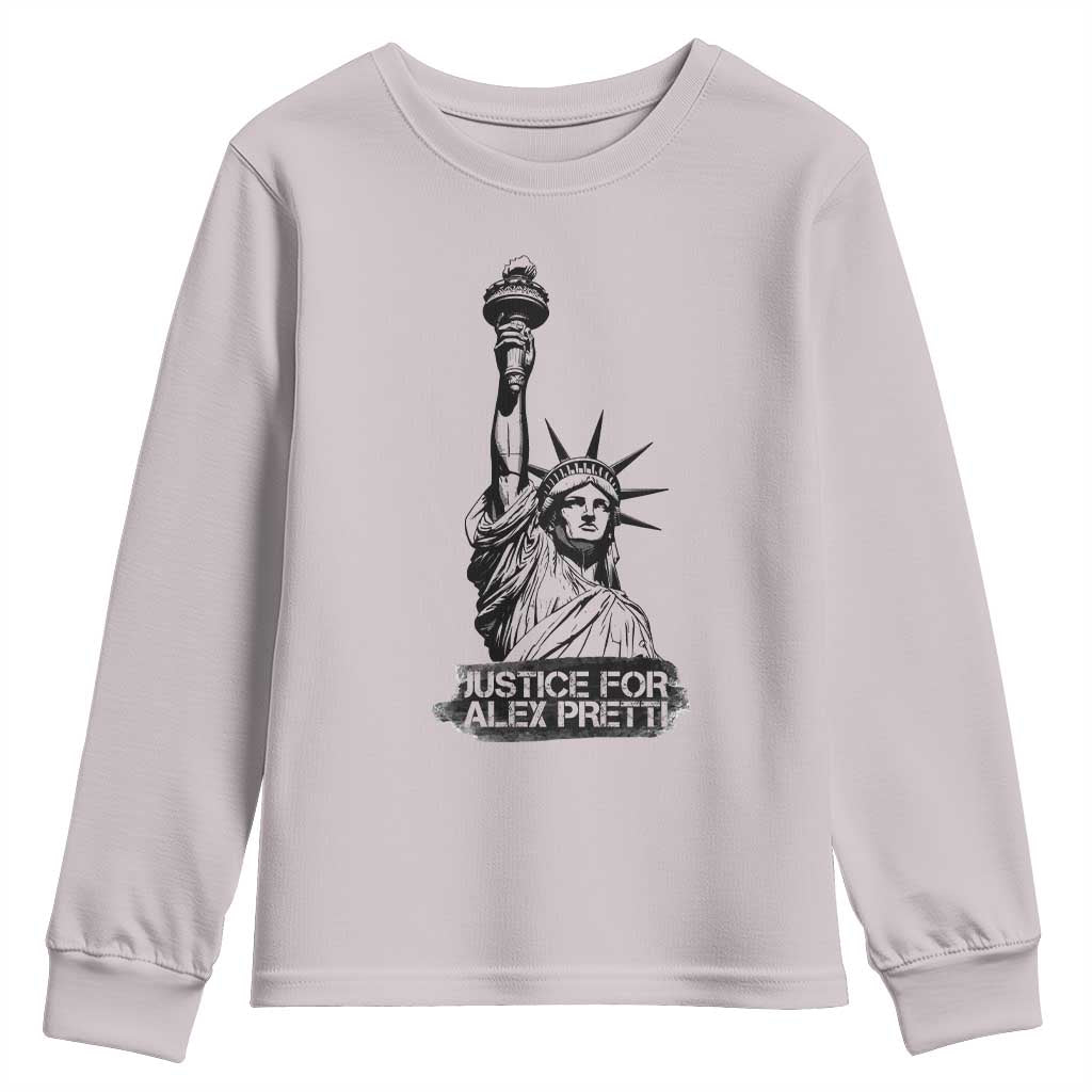 Justice For Alex Pretti Youth Sweatshirt Statue Of Liberty Support Gift
