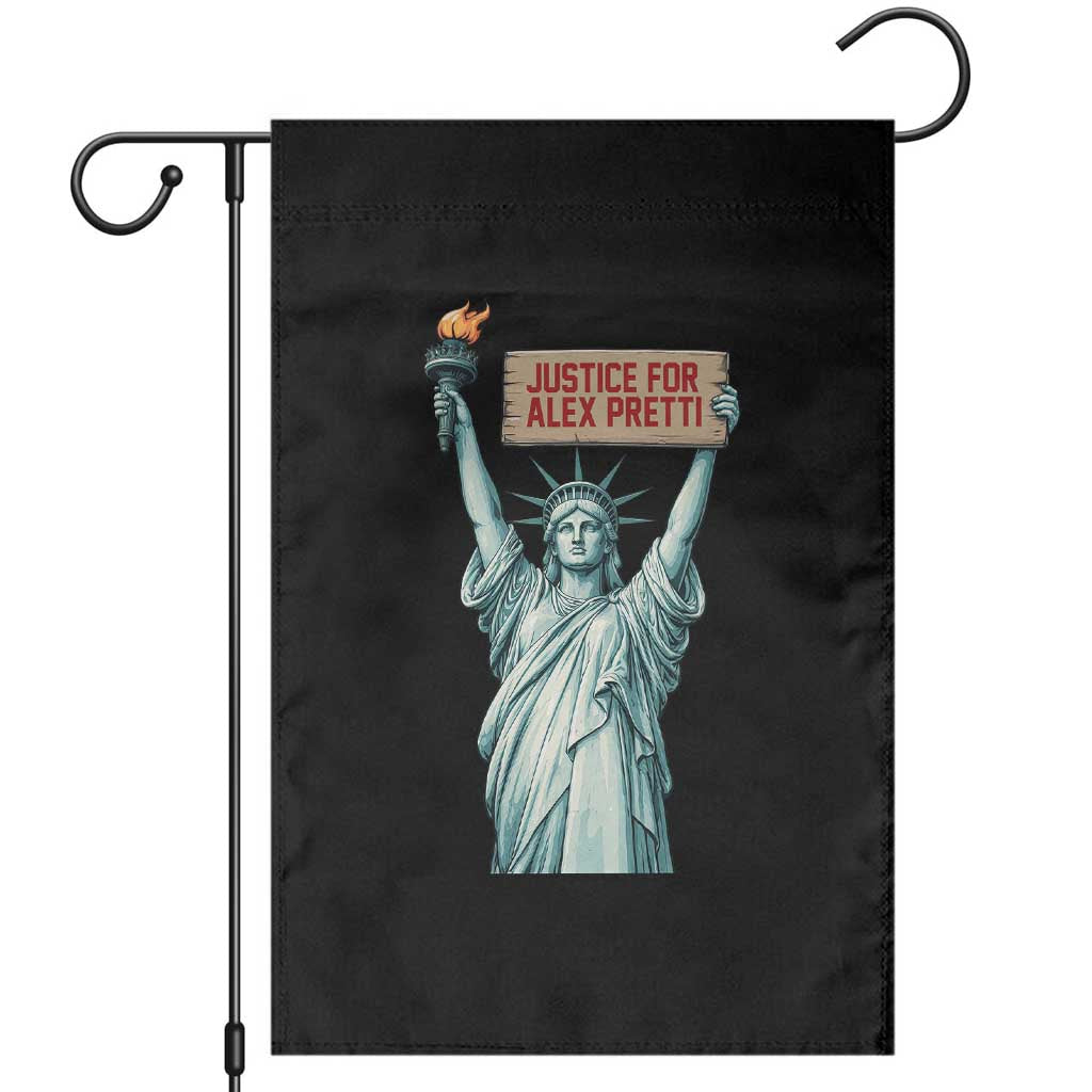 Statue Of Liberty Justice For Alex Pretti Tribute Gift Garden Flag