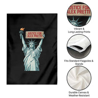 Statue Of Liberty Justice For Alex Pretti Tribute Gift Garden Flag