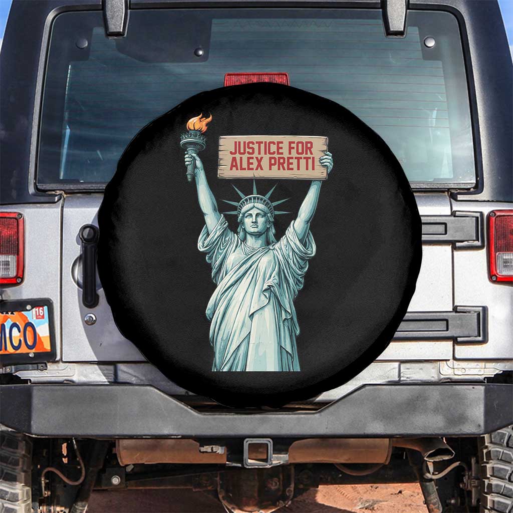 Statue Of Liberty Justice For Alex Pretti Tribute Gift Spare Tire Cover