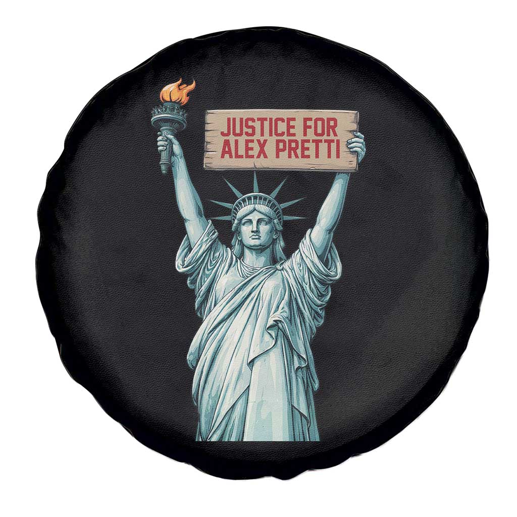 Statue Of Liberty Justice For Alex Pretti Tribute Gift Spare Tire Cover