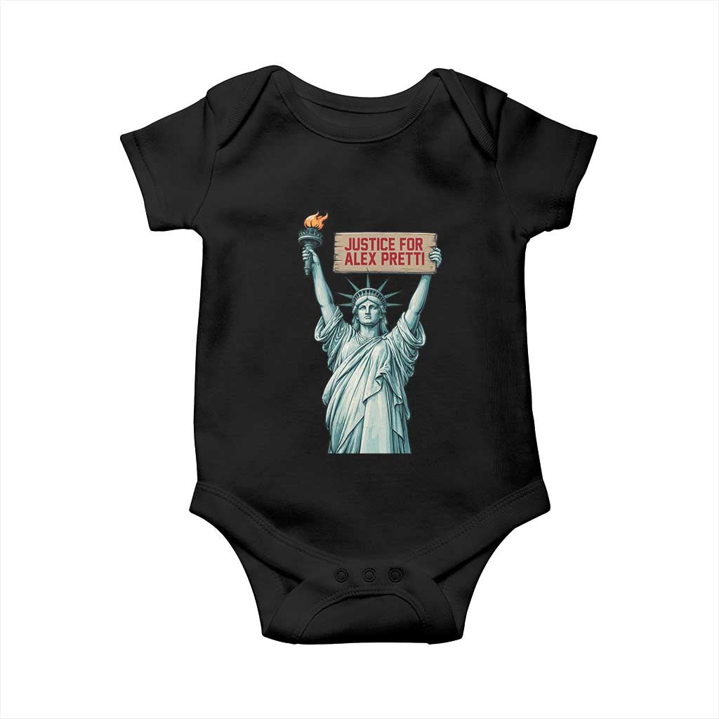 Statue Of Liberty Justice For Alex Pretti Tribute Gift Baby Onesie