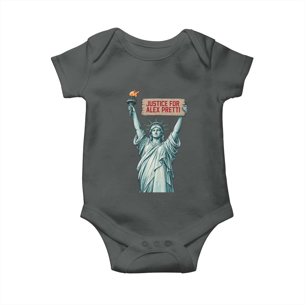 Statue Of Liberty Justice For Alex Pretti Tribute Gift Baby Onesie