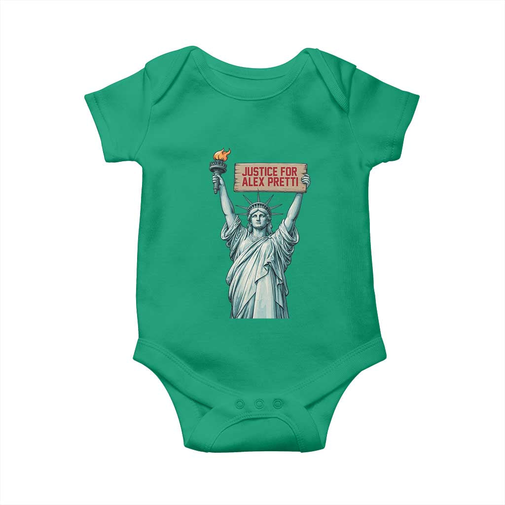 Statue Of Liberty Justice For Alex Pretti Tribute Gift Baby Onesie