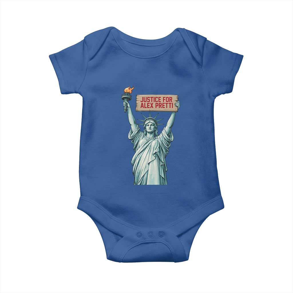 Statue Of Liberty Justice For Alex Pretti Tribute Gift Baby Onesie