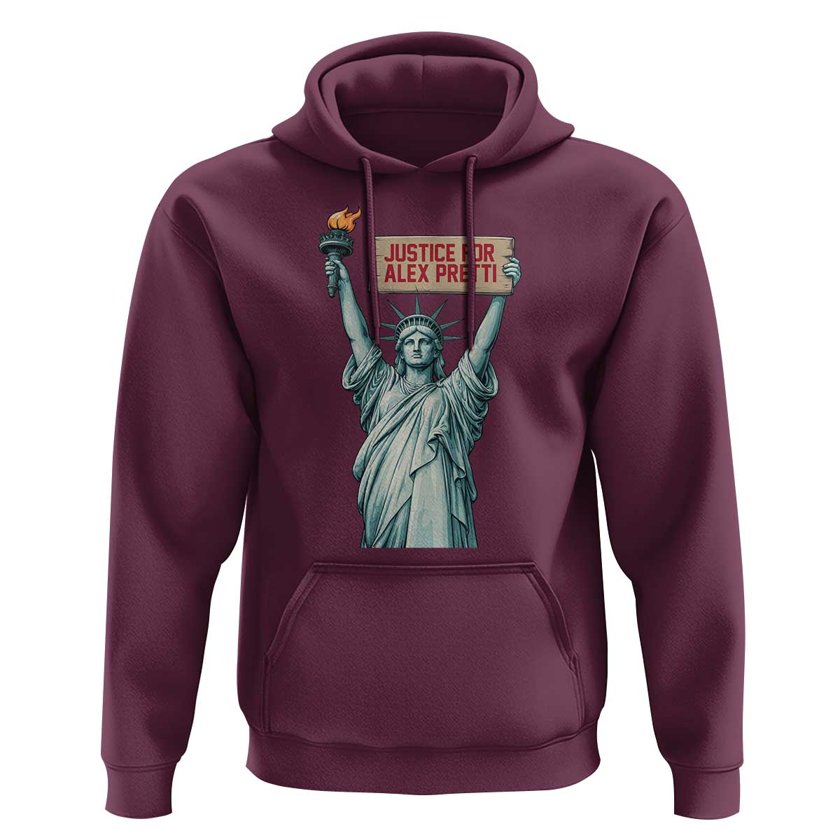 Statue Of Liberty Justice For Alex Pretti Tribute Gift Hoodie
