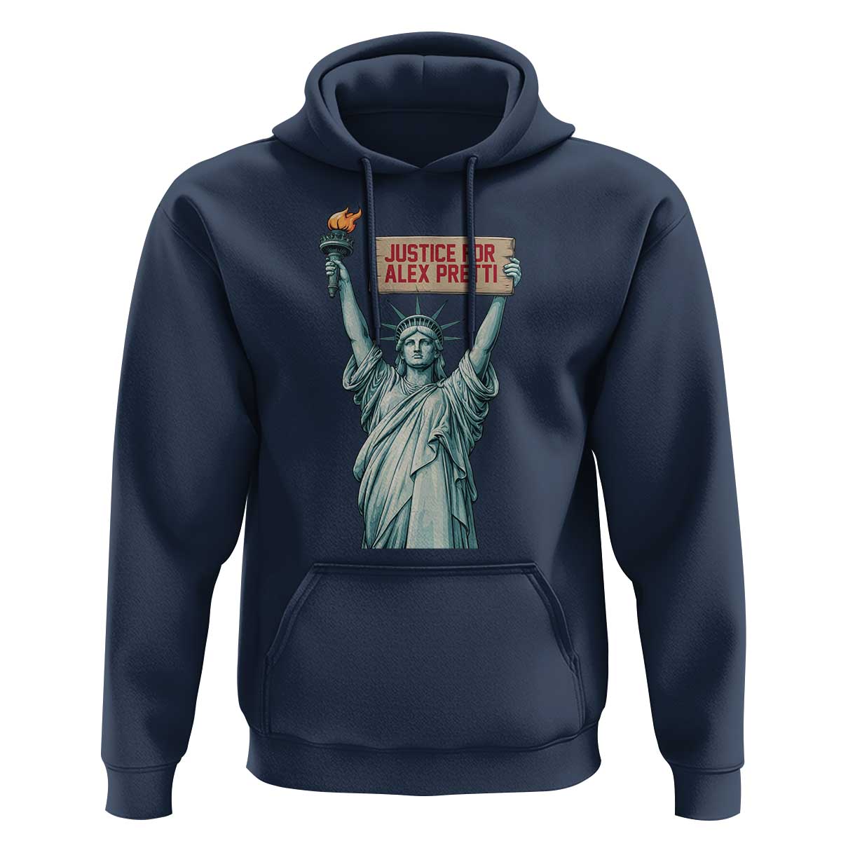 Statue Of Liberty Justice For Alex Pretti Tribute Gift Hoodie