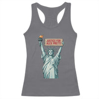 Statue Of Liberty Justice For Alex Pretti Tribute Gift Racerback Tank Top