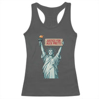 Statue Of Liberty Justice For Alex Pretti Tribute Gift Racerback Tank Top