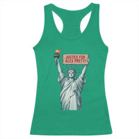Statue Of Liberty Justice For Alex Pretti Tribute Gift Racerback Tank Top