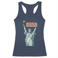 Statue Of Liberty Justice For Alex Pretti Tribute Gift Racerback Tank Top