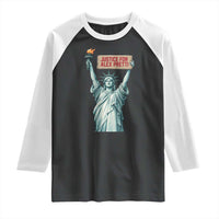 Statue Of Liberty Justice For Alex Pretti Tribute Gift Raglan Shirt