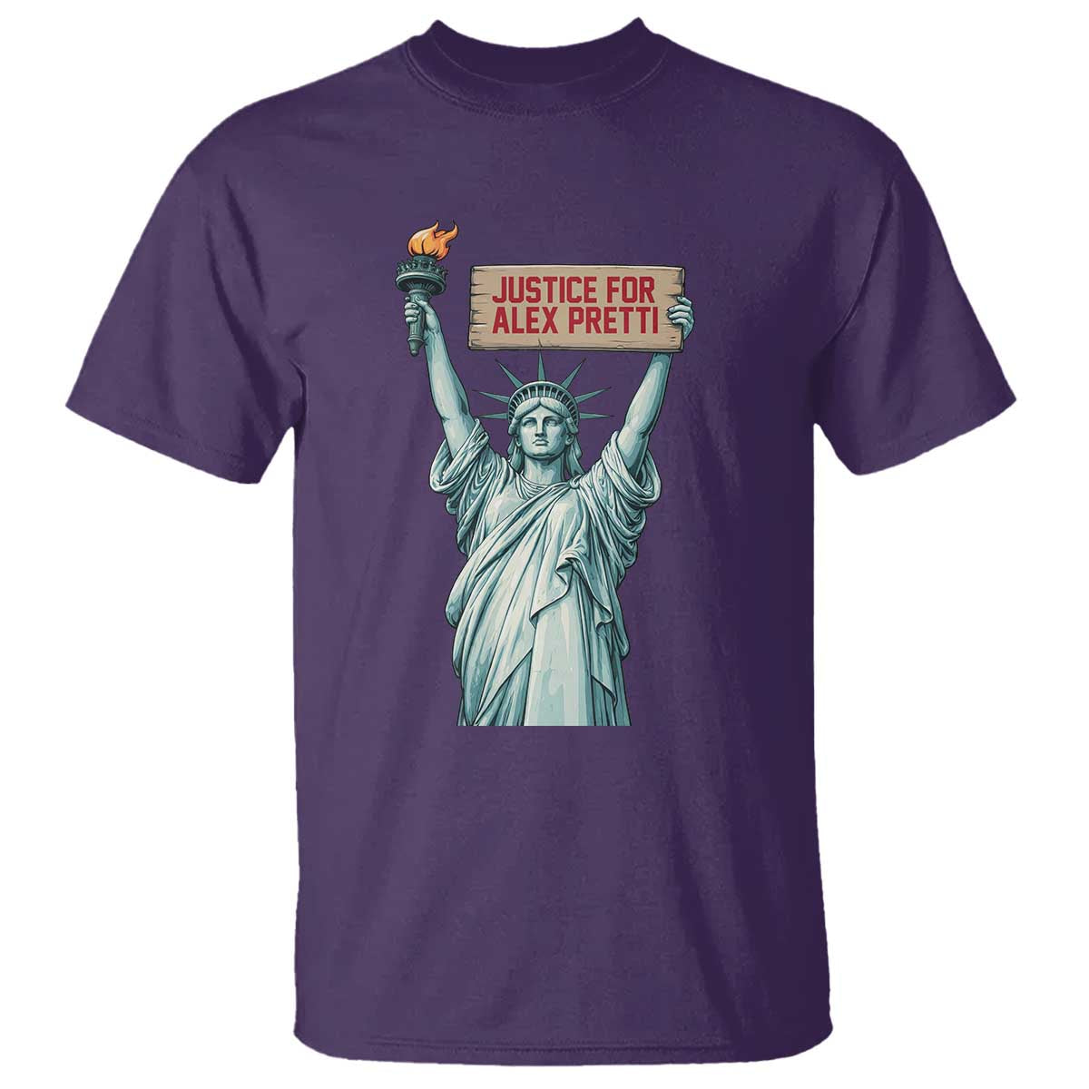 Statue Of Liberty Justice For Alex Pretti Tribute Gift T Shirt