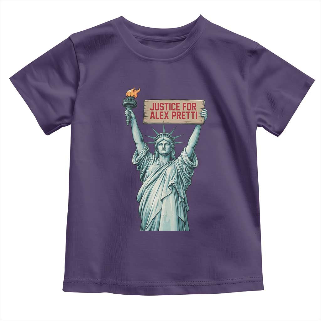 Statue Of Liberty Justice For Alex Pretti Tribute Gift Toddler T Shirt