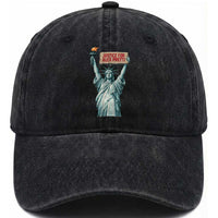 Statue Of Liberty Justice For Alex Pretti Tribute Gift Washed Cotton Baseball Cap