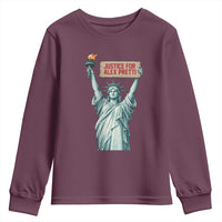 Statue Of Liberty Justice For Alex Pretti Tribute Gift Youth Sweatshirt