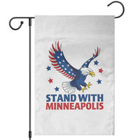 Stand With Minneapolis Garden Flag American Eagle Protest Gift