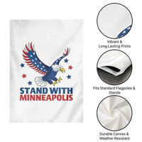 Stand With Minneapolis Garden Flag American Eagle Protest Gift