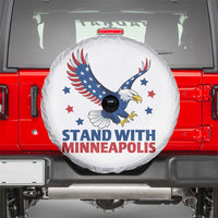 Stand With Minneapolis Spare Tire Cover American Eagle Protest Gift