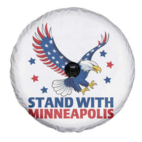 Stand With Minneapolis Spare Tire Cover American Eagle Protest Gift
