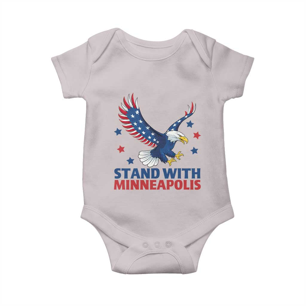 Stand With Minneapolis Baby Onesie American Eagle Protest Gift