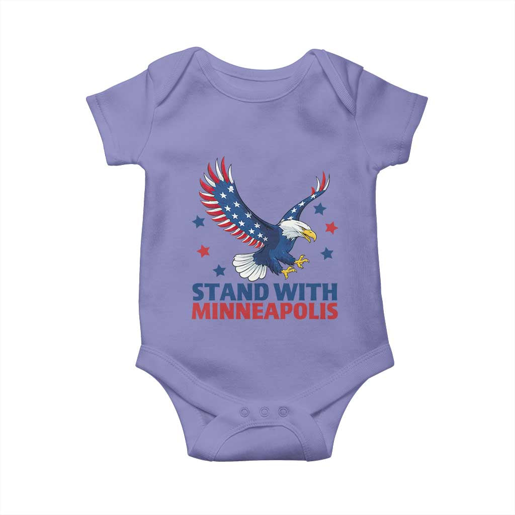 Stand With Minneapolis Baby Onesie American Eagle Protest Gift