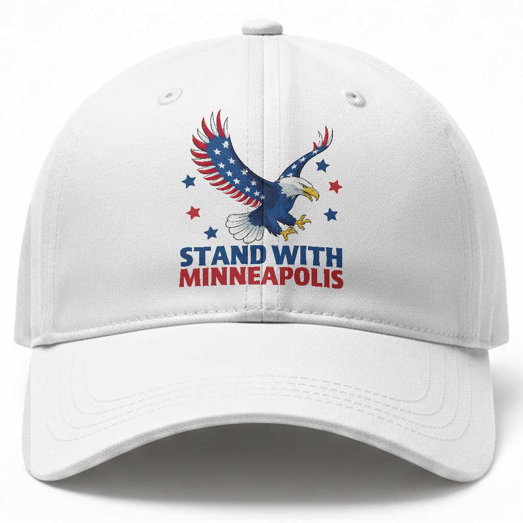 Stand With Minneapolis Baseball Cap American Eagle Protest Gift