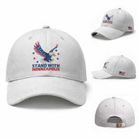 Stand With Minneapolis Baseball Cap American Eagle Protest Gift