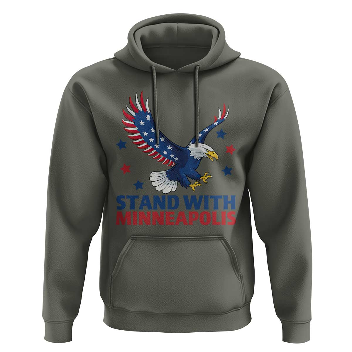 Stand With Minneapolis Hoodie American Eagle Protest Gift