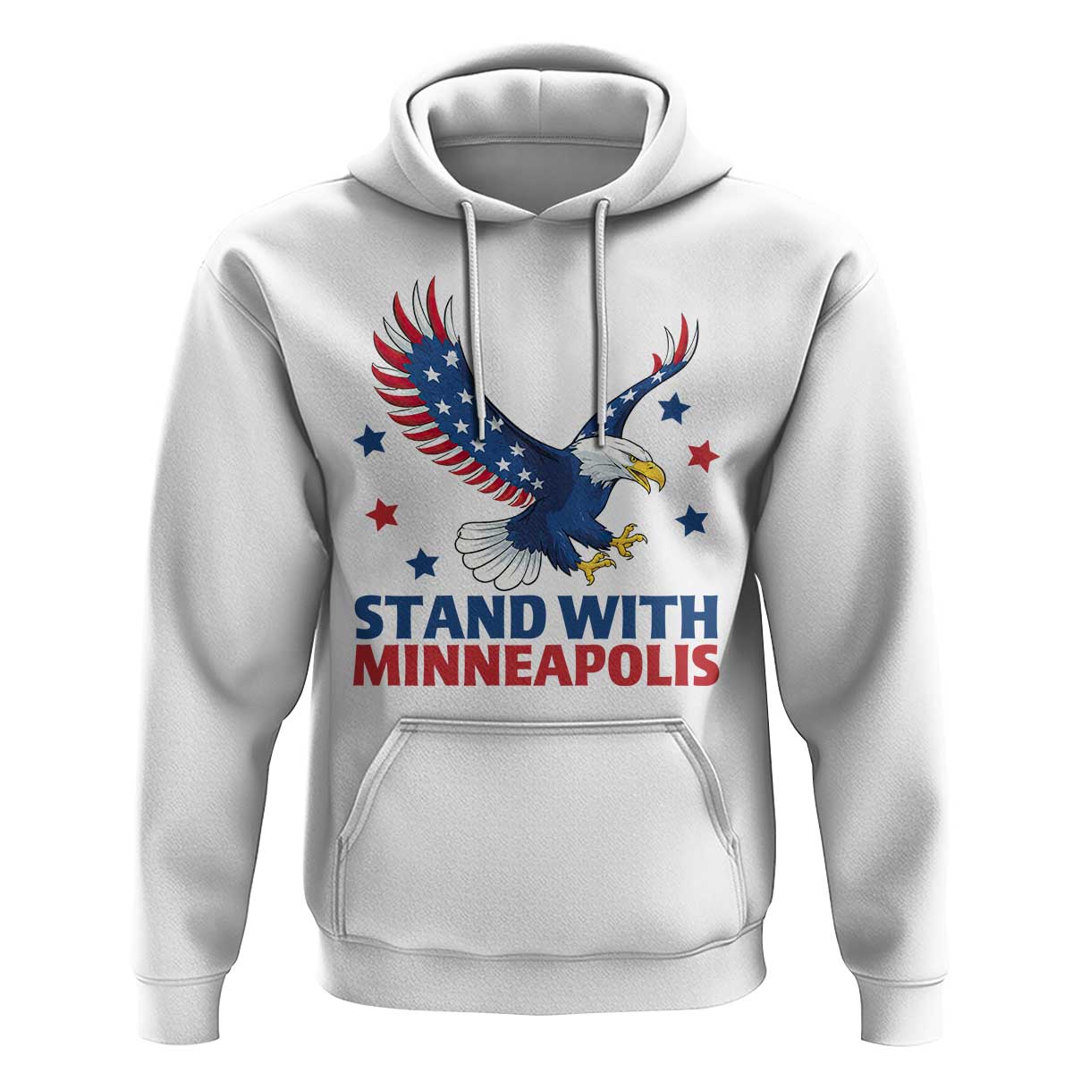 Stand With Minneapolis Hoodie American Eagle Protest Gift