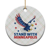 Stand With Minneapolis Ceramic Ornament American Eagle Protest Gift