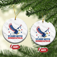 Stand With Minneapolis Ceramic Ornament American Eagle Protest Gift