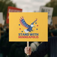Stand With Minneapolis Protest Sign American Eagle Protest Gift