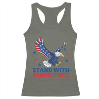 Stand With Minneapolis Racerback Tank Top American Eagle Protest Gift