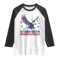Stand With Minneapolis Raglan Shirt American Eagle Protest Gift