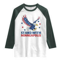 Stand With Minneapolis Raglan Shirt American Eagle Protest Gift